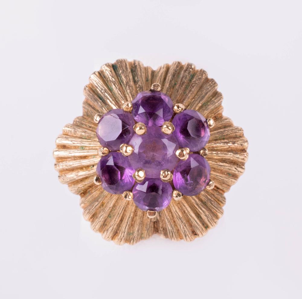 YELLOW GOLD AND AMETHYST RINGYELLOW 33d800