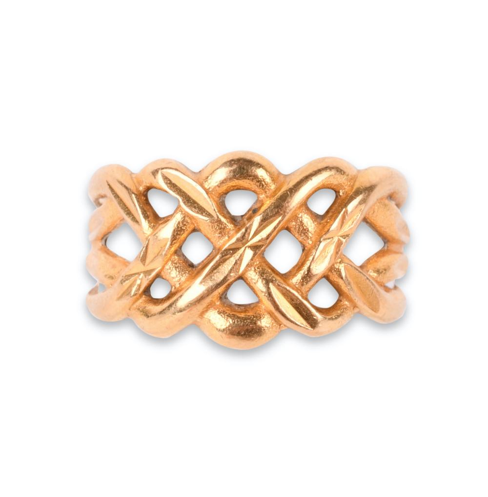 18K YELLOW GOLD BRAIDED RING18K 33d80d