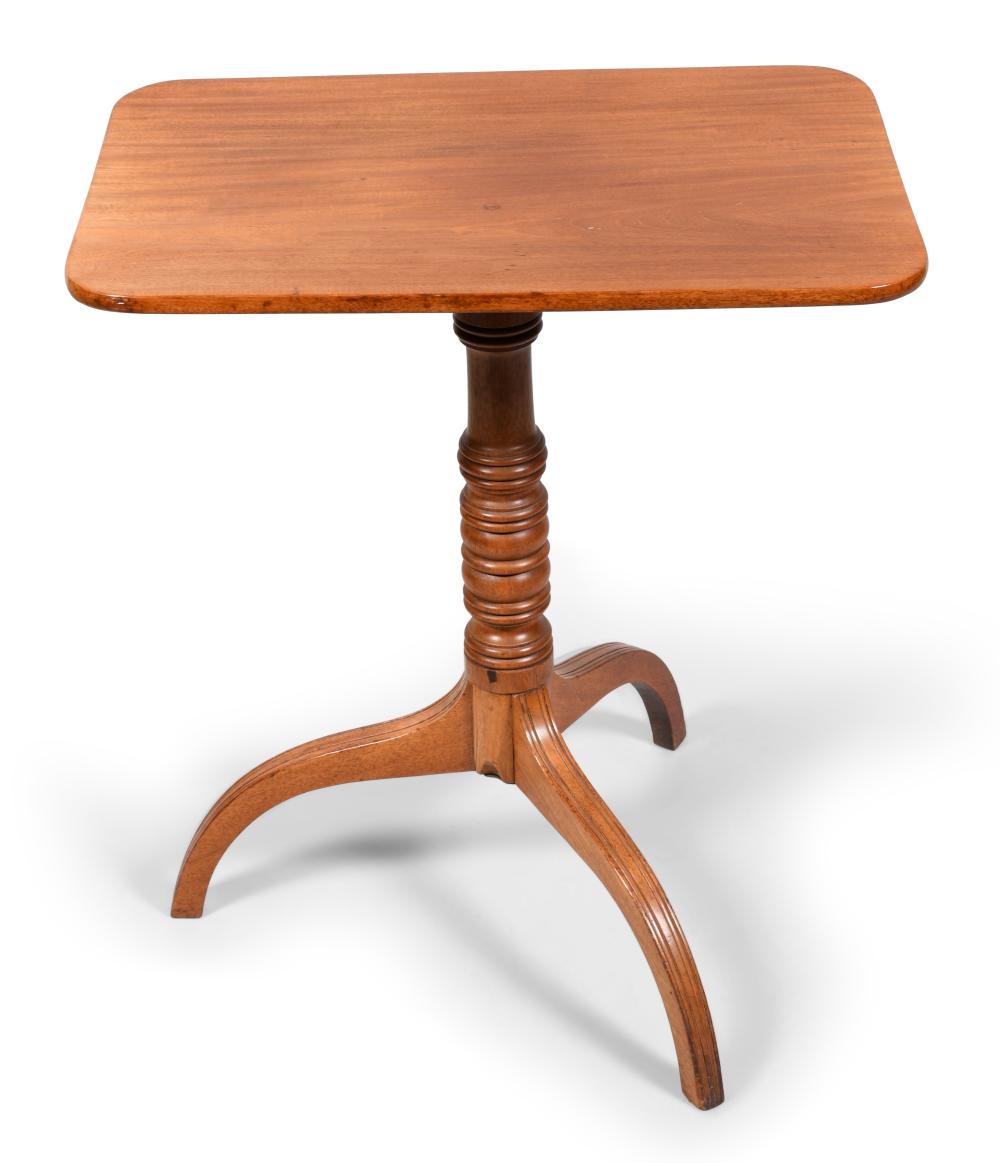 AESTHETIC MOVEMENT MAHOGANY TILT-TOP