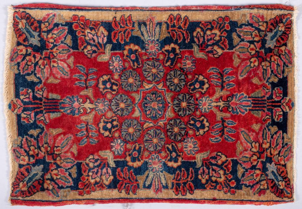 SMALL PERSIAN SAROUK HAND KNOTTED 33d8cc
