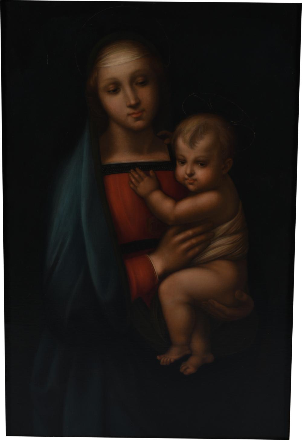 AFTER RAPHAEL , MADONNA AND CHILD,