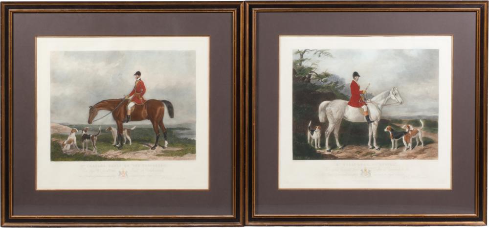 PAIR OF HUNTING PRINTS SIGHT 20 33d953