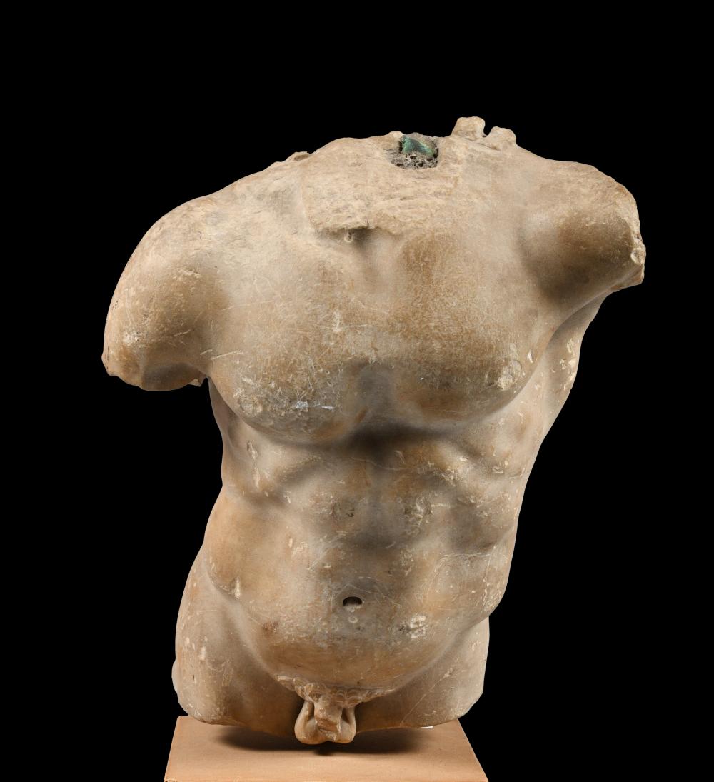 ROMAN MARBLE TORSO 1ST CENTURY 33d96c