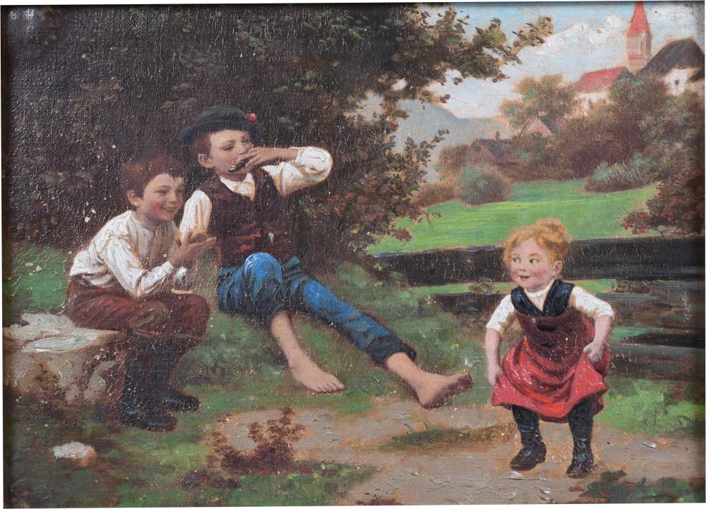 GERMAN SCHOOL 19TH CENTURY CHILDREN 33d991