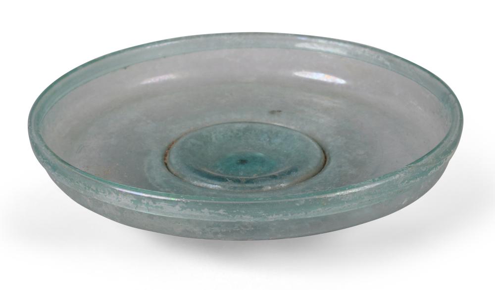 ROMAN OVAL FOOTED GLASS DISH ABOUT 33da12