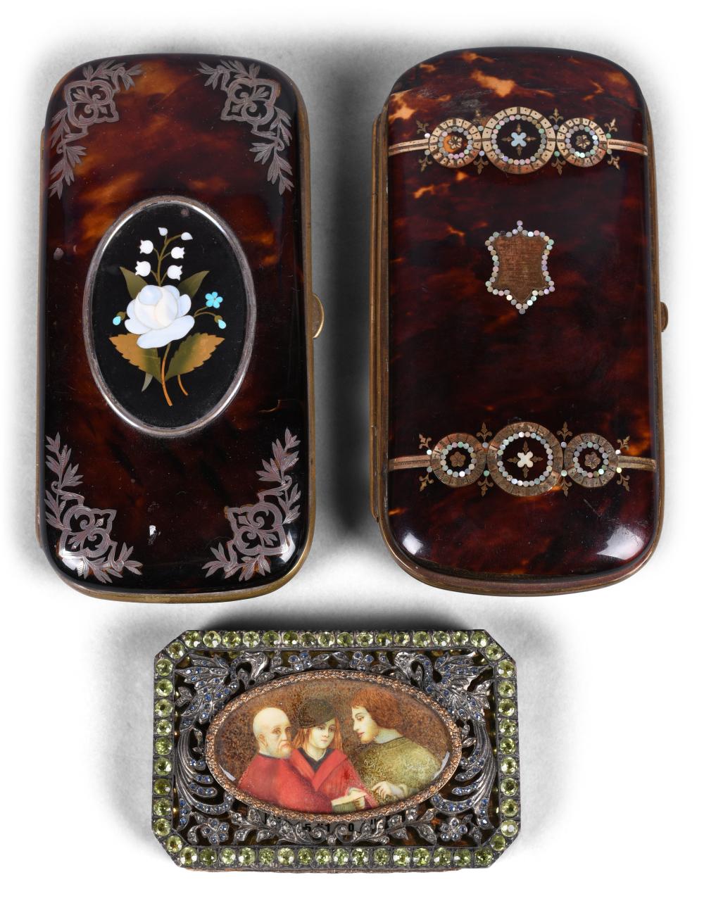 TWO CONTINENTAL INLAID PURSES AND 33da22