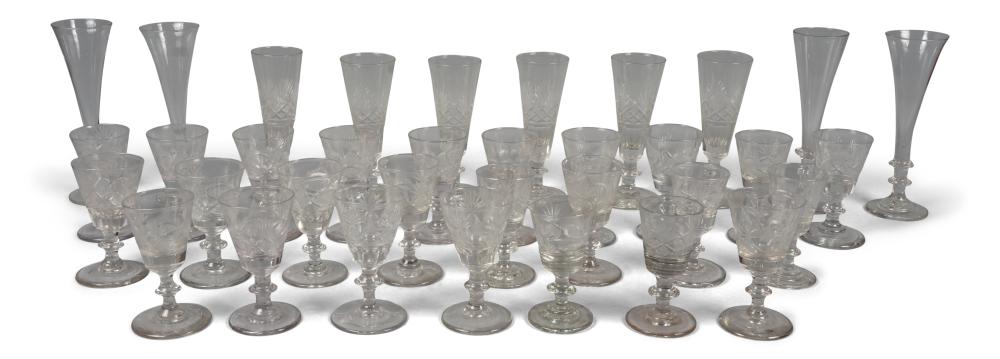 GROUP OF ENGLISH GLASSES 18TH EARLY 33da1a