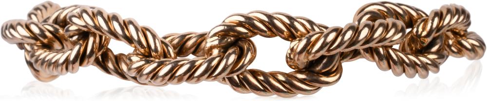 TIFFANY 14K YELLOW GOLD TWISTED