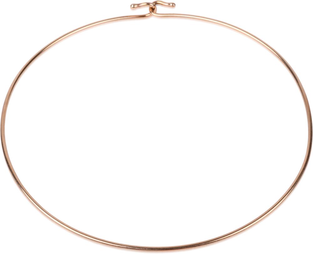 14K YELLOW GOLD WIRE CHOKER NECKLACE