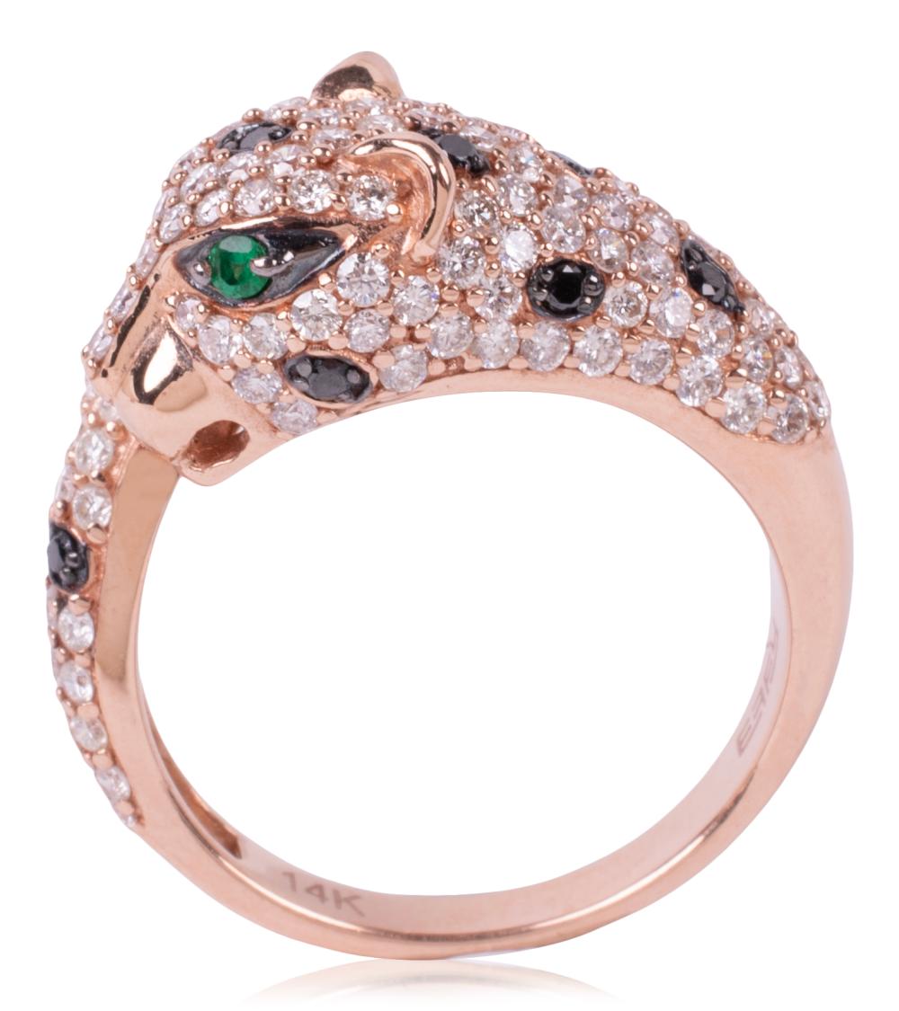 EFFY 14K ROSE GOLD EMERALD AND
