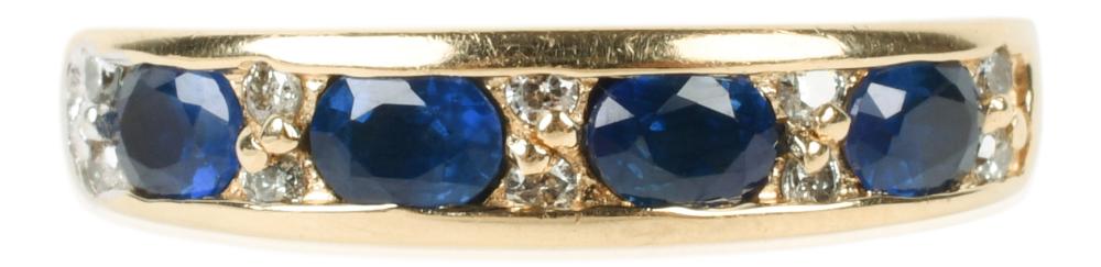 14K YELLOW GOLD SAPPHIRE AND DIAMOND 33dad6