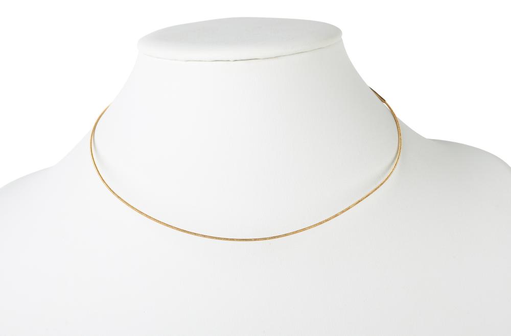 18K YELLOW GOLD WIRE NECKPIECE18K