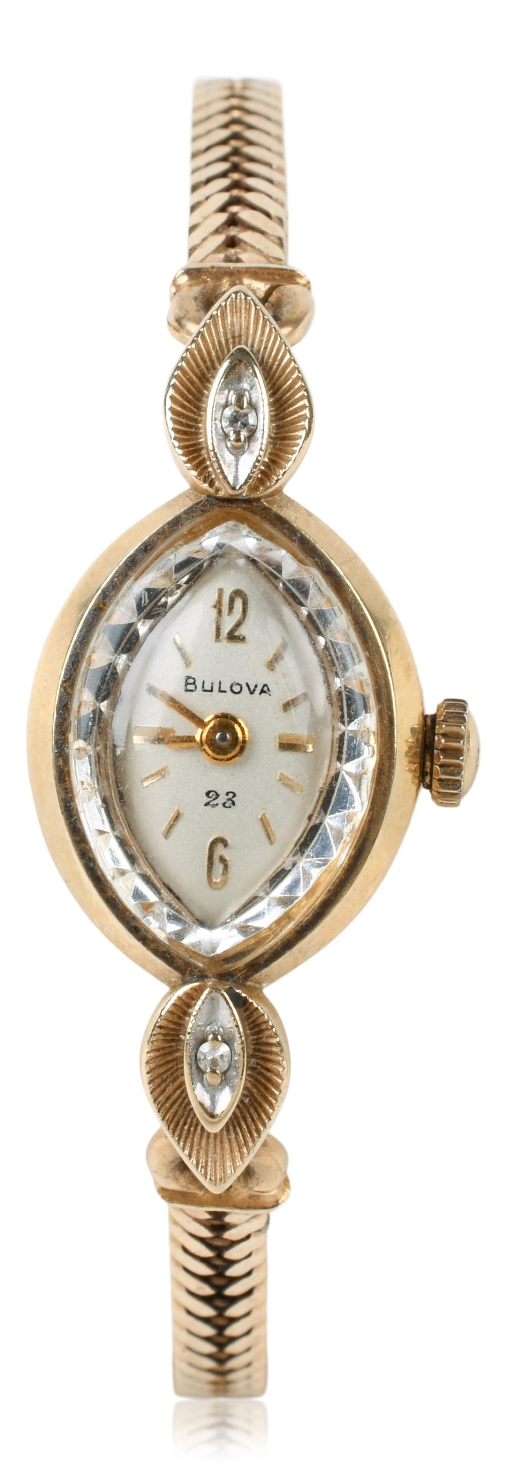 14K GOLD BULOVA WOMEN S WRISTWATCH 33db47