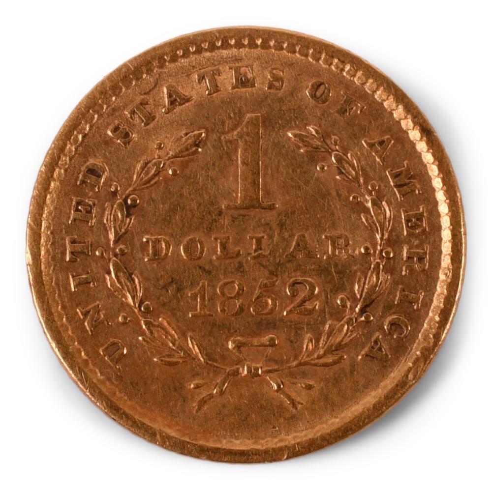 1852 U.S. LIBERTY HEAD ONE DOLLAR