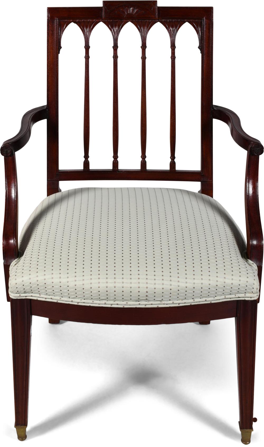 FEDERAL STYLE MAHOGANY OPEN ARMCHAIR 33db89