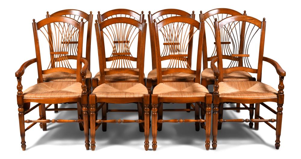 SET OF EIGHT PROVINCIAL STYLE CHERRY