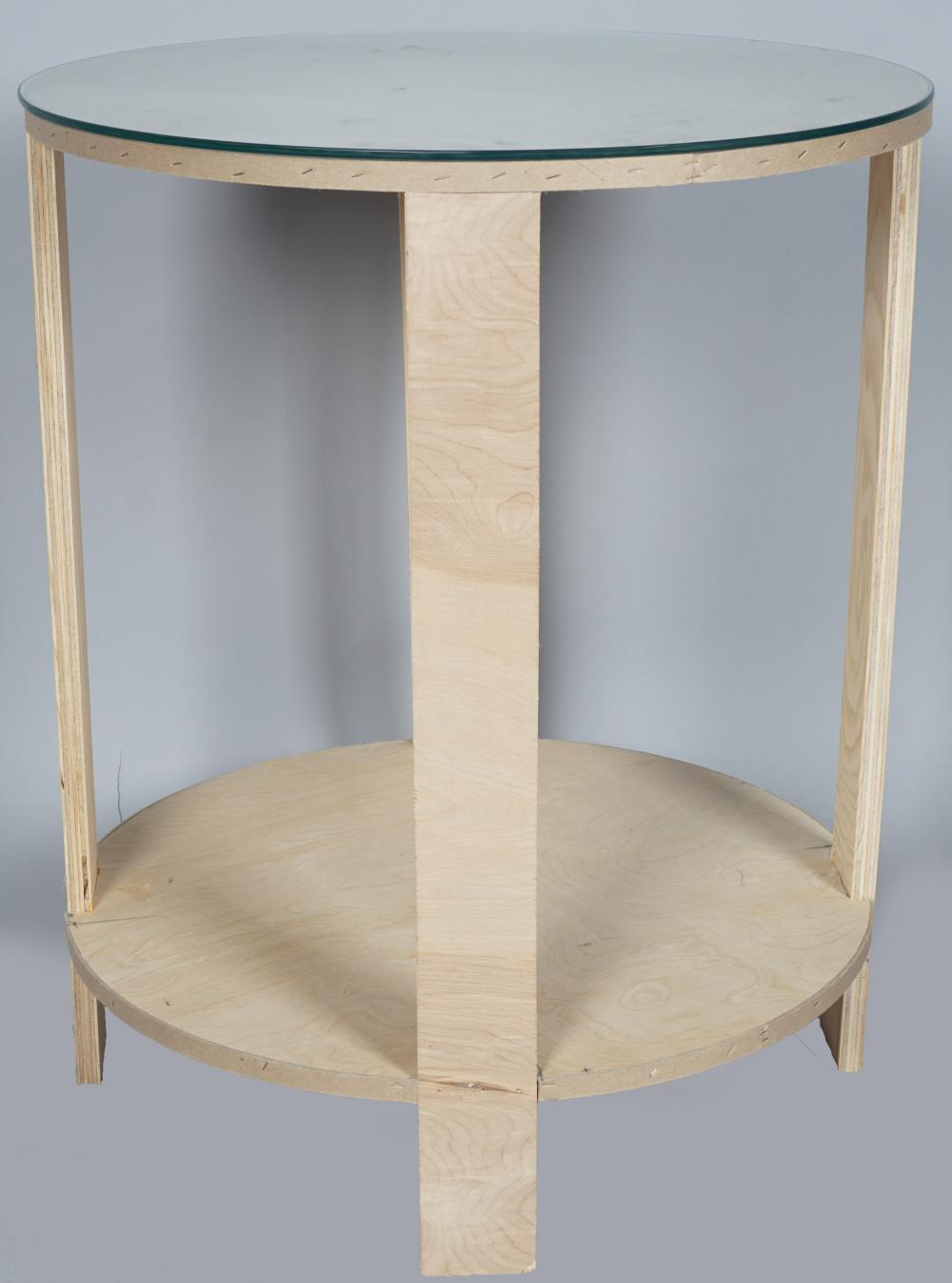 CUSTOM PLYWOOD SIDE TABLE HEIGHT  33dbd7