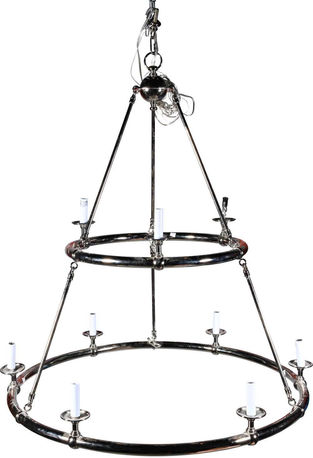 HUXLEY CHROME NINE LIGHT CHANDELIER 33dbf4