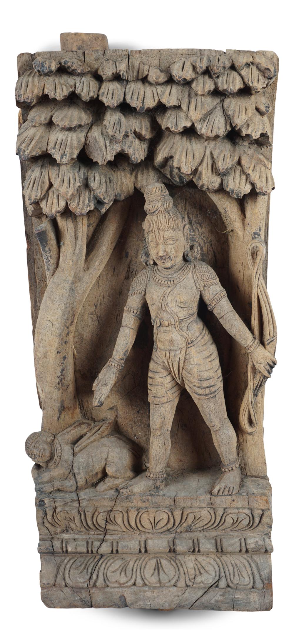 INDIAN CARVED WOOD ARCHITECTURAL 33dbf9