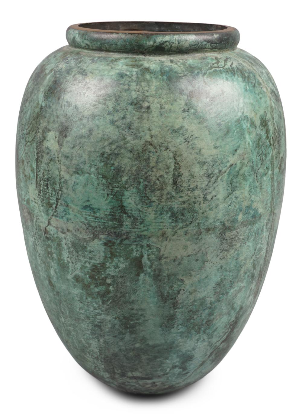 BRONZE PATINATED VASE HEIGHT 11 33dc1f