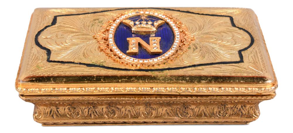 NAPOLEONIC STYLE GILT-METAL AND