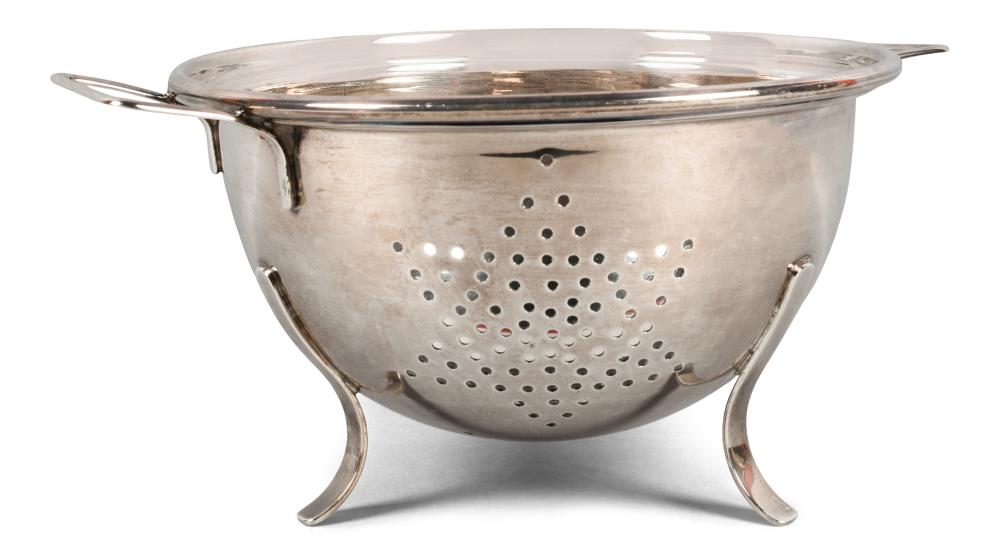 LARGE SILVER COLANDER, RETAILED