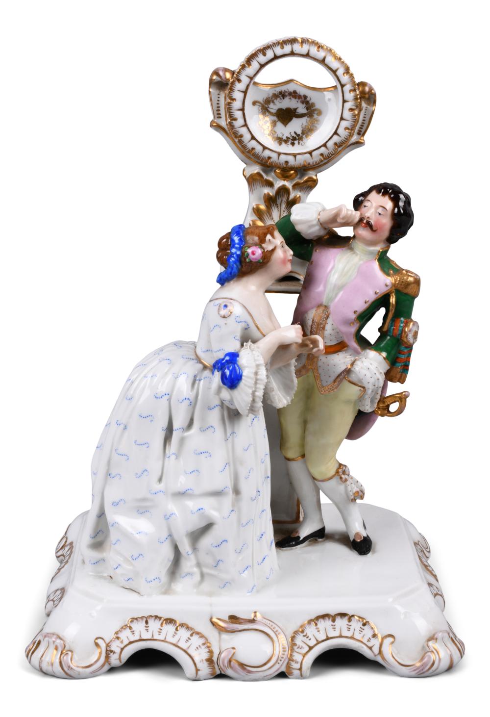 CONTINENTAL PORCELAIN FIGURE GROUP 33dcab