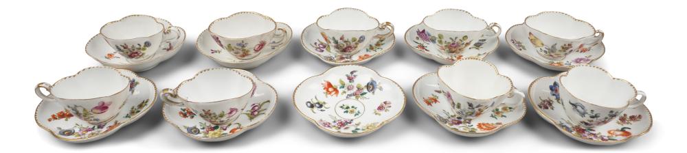 GROUP OF CONTINENTAL FLORAL DECORATED 33dcb4