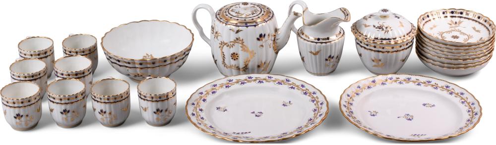 CAUGHLEY PORCELAIN PART TEA SERVICE,