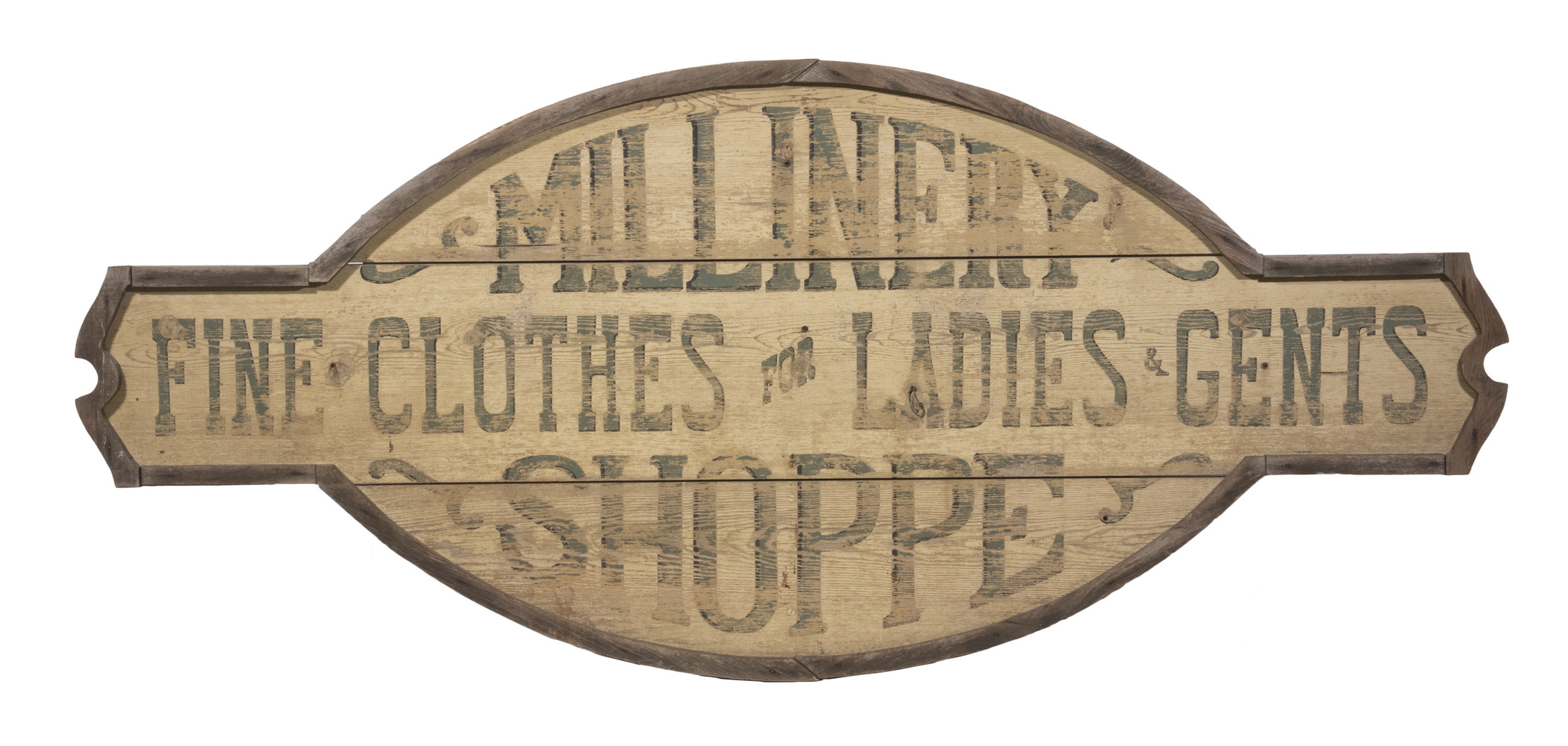 WOODEN TRADE SIGN CIRCA 1900 Ovoid 33dd03