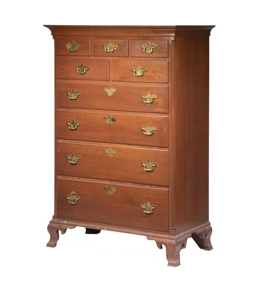 CHIPPENDALE STYLE TALL CHEST Custom