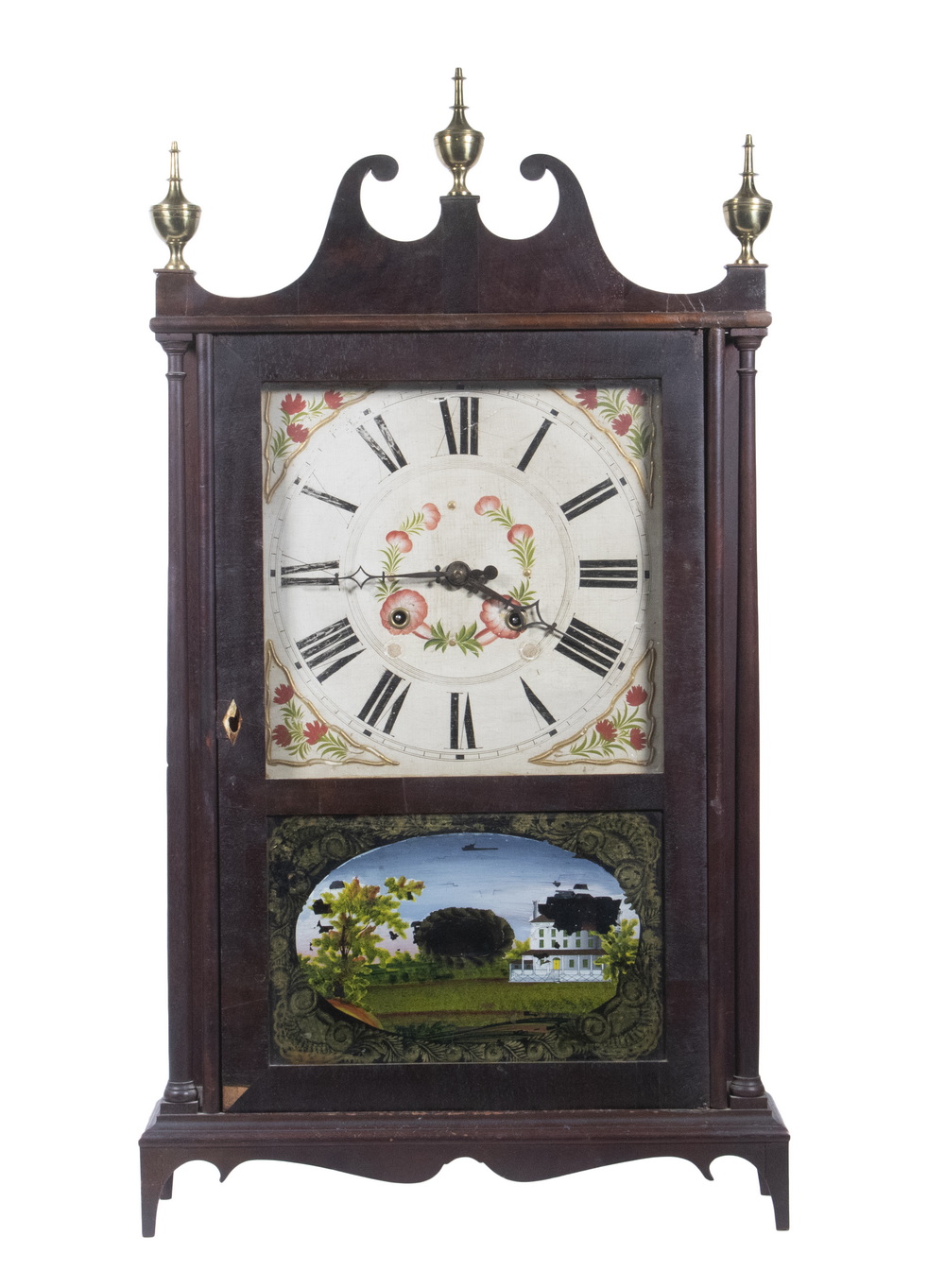 ELI TERRY SHELF CLOCK 19th c Mahogany 33dd5e