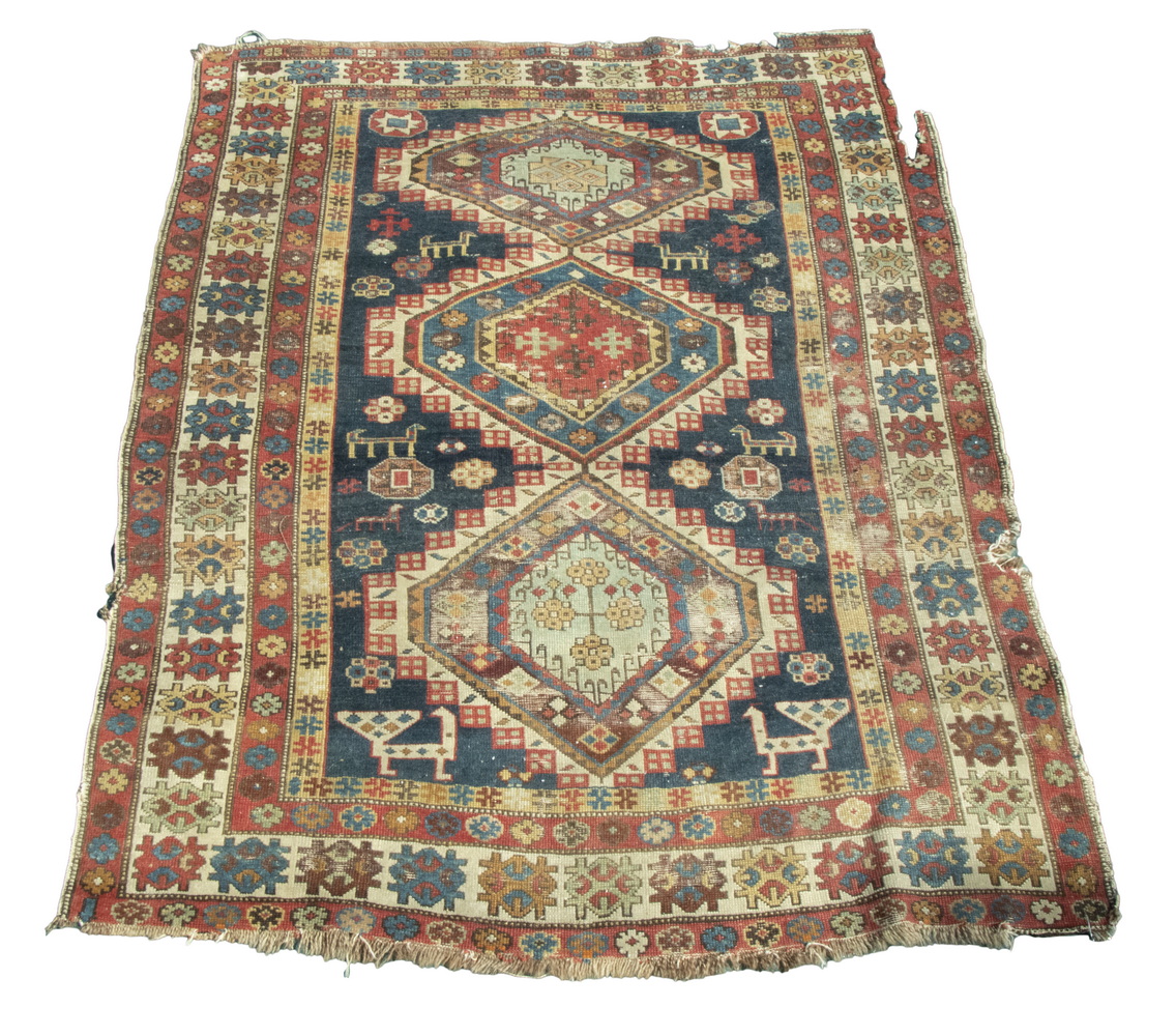 KAZAK RUG (4' X 5') Southwest Caucasus,