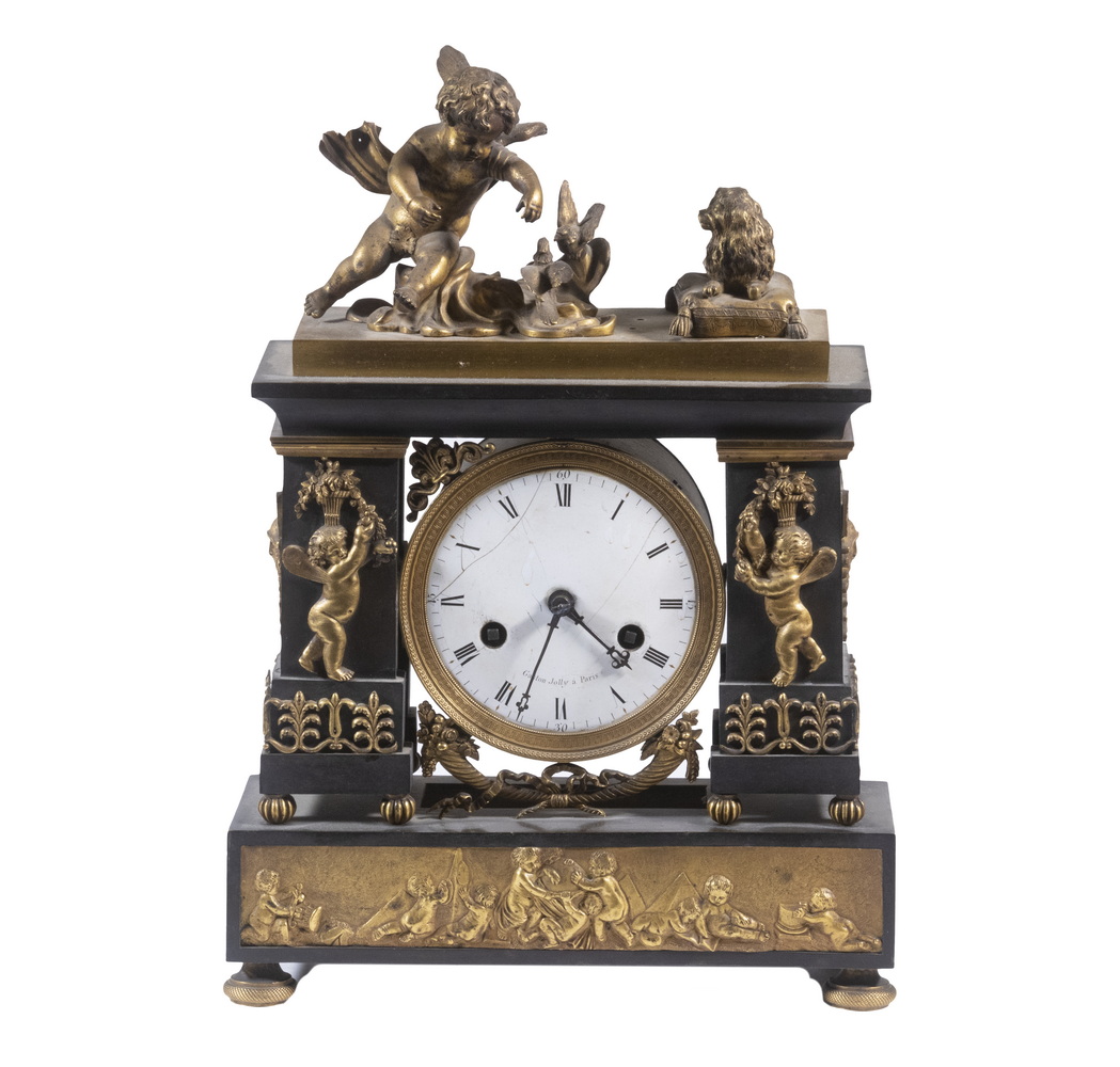 FRENCH EMPIRE PERIOD MANTEL CLOCK