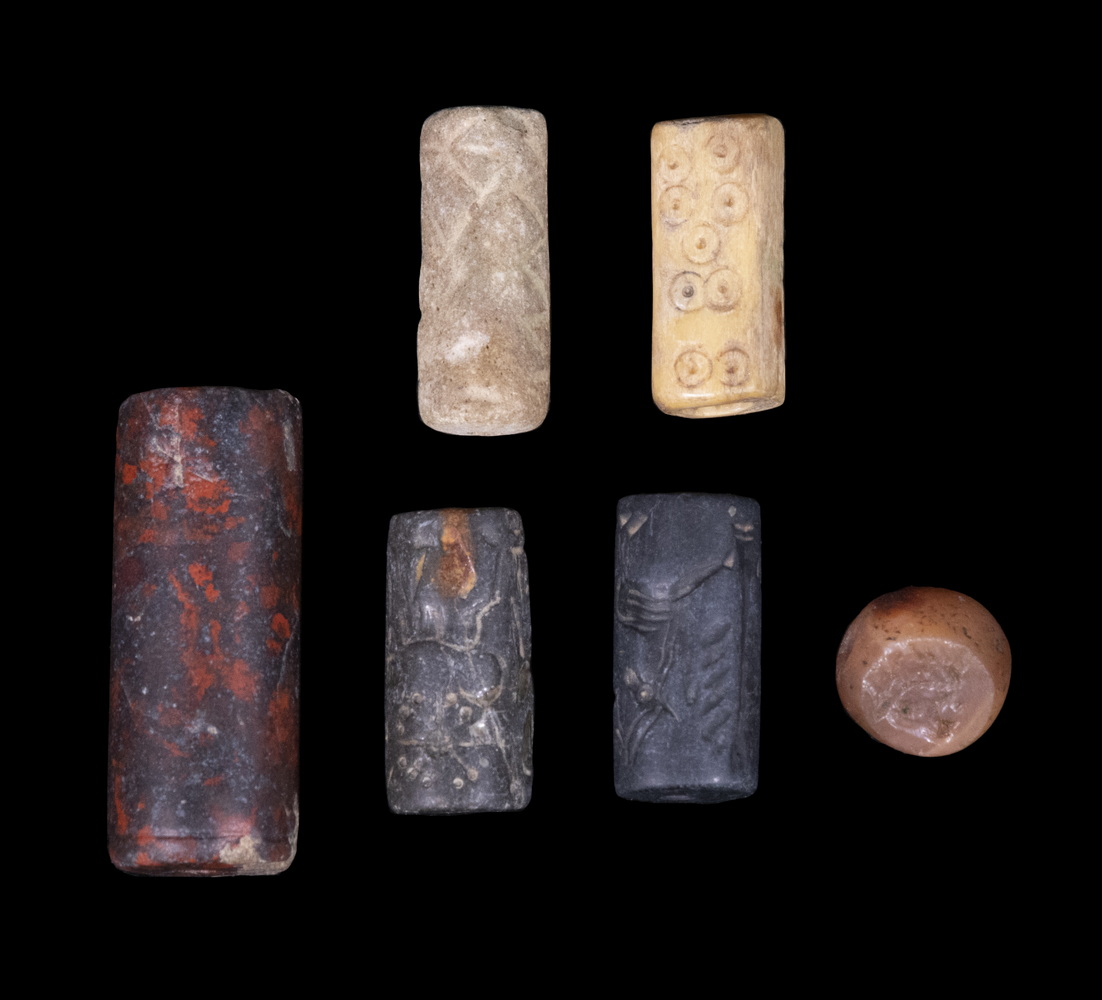 GROUP OF (6) ANCIENT SEALS North