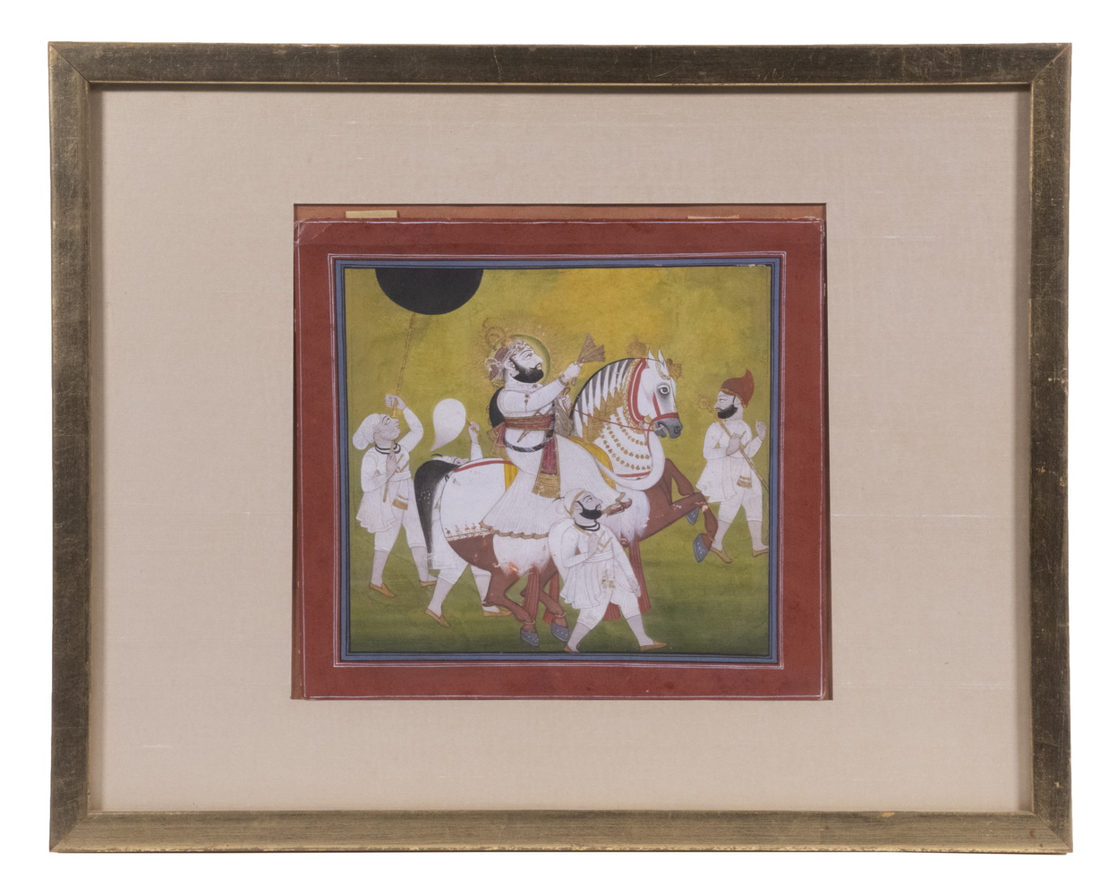 16TH TO 17TH C. GOUACHE OF A MUGHAL