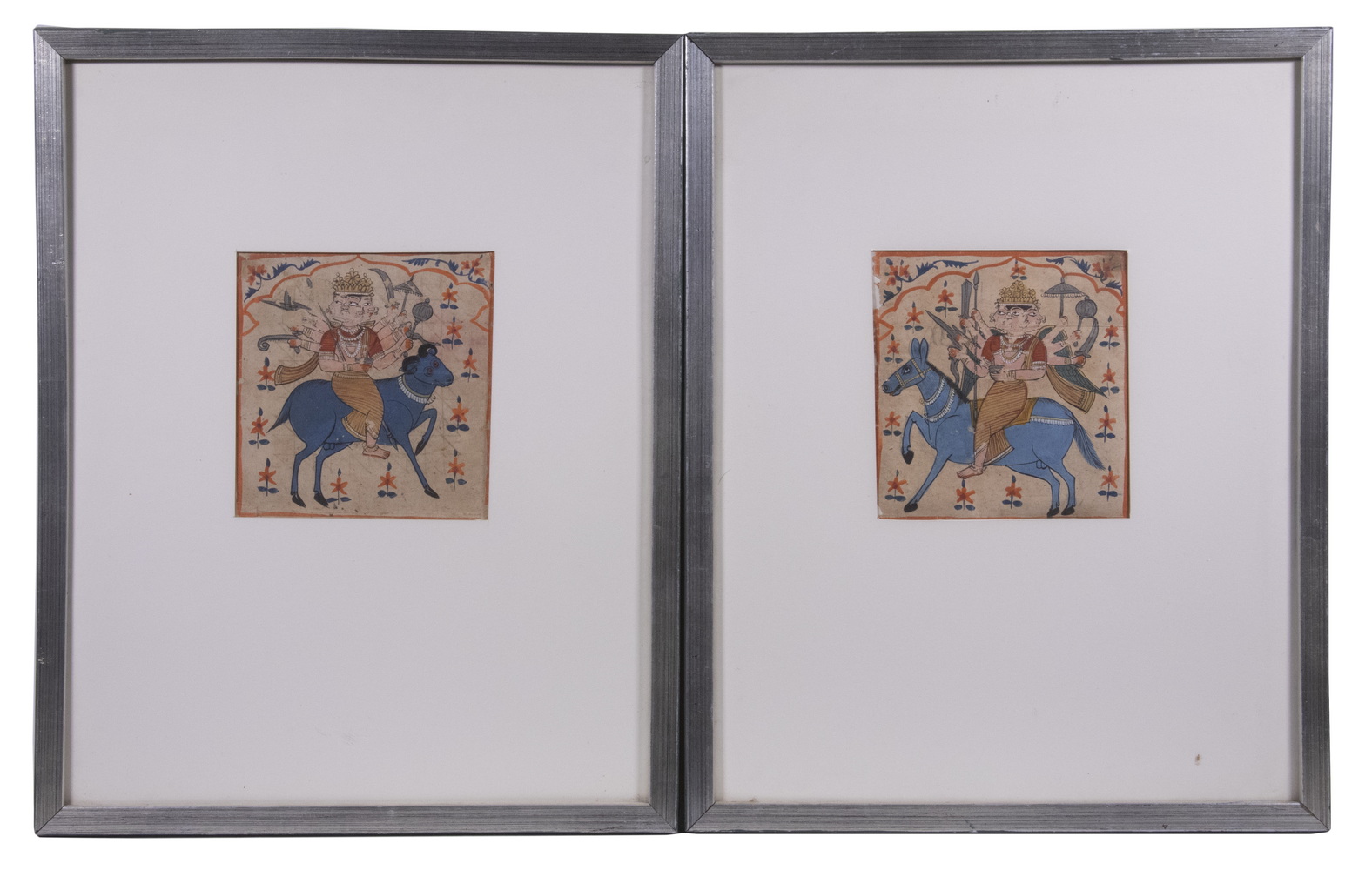 PAIR OF INDIAN 15TH-16TH C. GOUACHES