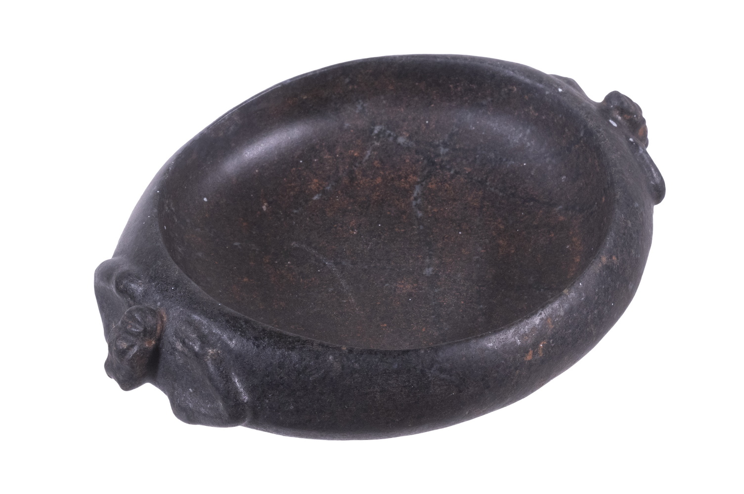 TAINO SMALL BLACK STONE BOWL Offertory