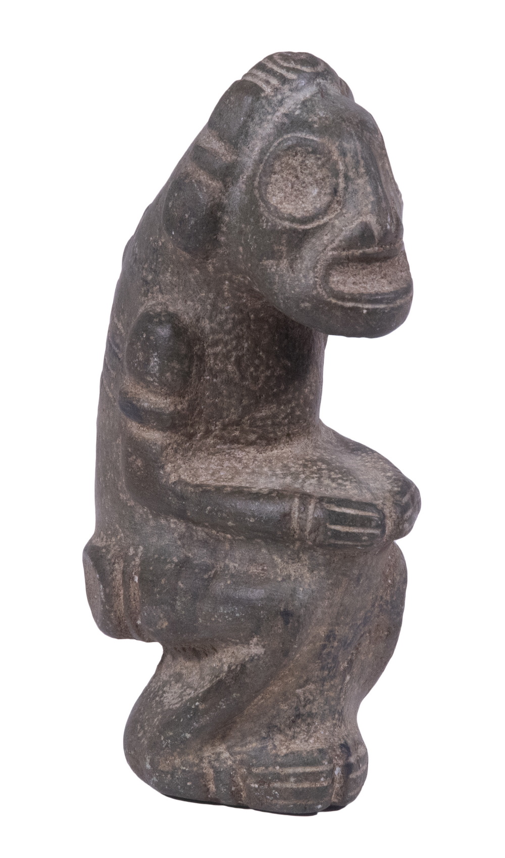 TAINO SCULPTURE Zemi Figure in serpentine,