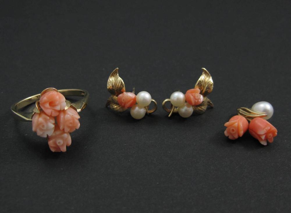 FOUR PIECE PINK CORAL PEARL AND 33de84