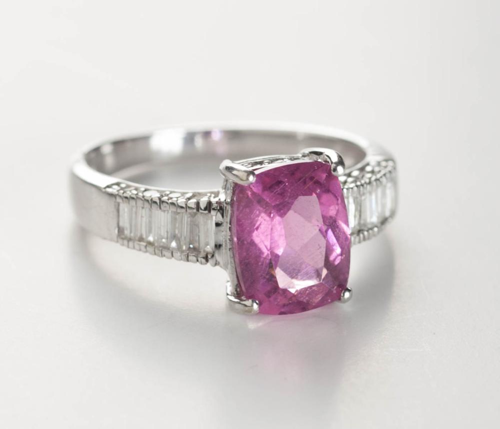 PINK TOPAZ DIAMOND AND FOURTEEN 33deb9