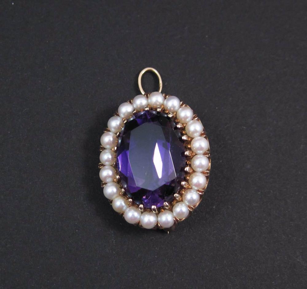 AMETHYST PEARL AND FOURTEEN KARAT 33dee6