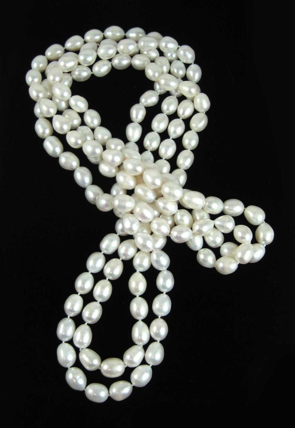 ROPE LENGTH BAROQUE WHITE PEARL