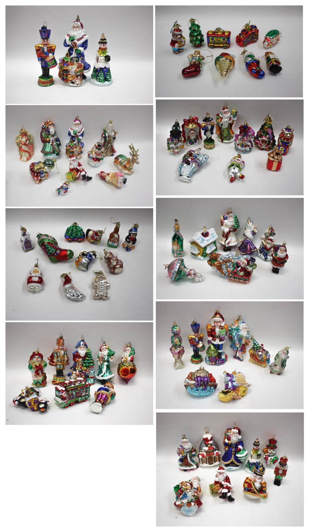 COLLECTION OF RADKO CHRISTMAS ORNAMENTS,