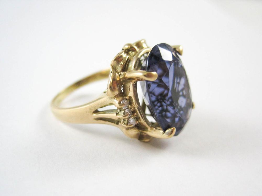 IOLITE DIAMOND AND FOURTEEN KARAT 33dfe8