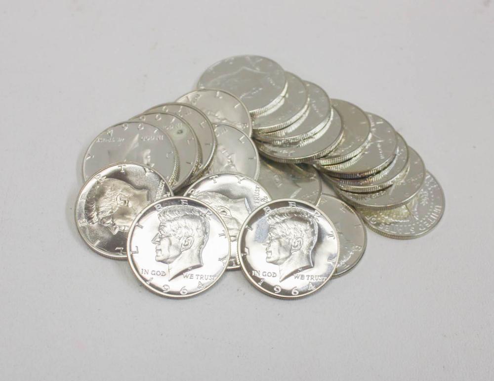 ROLL OF TWENTY U S SILVER KENNEDY 33dff3