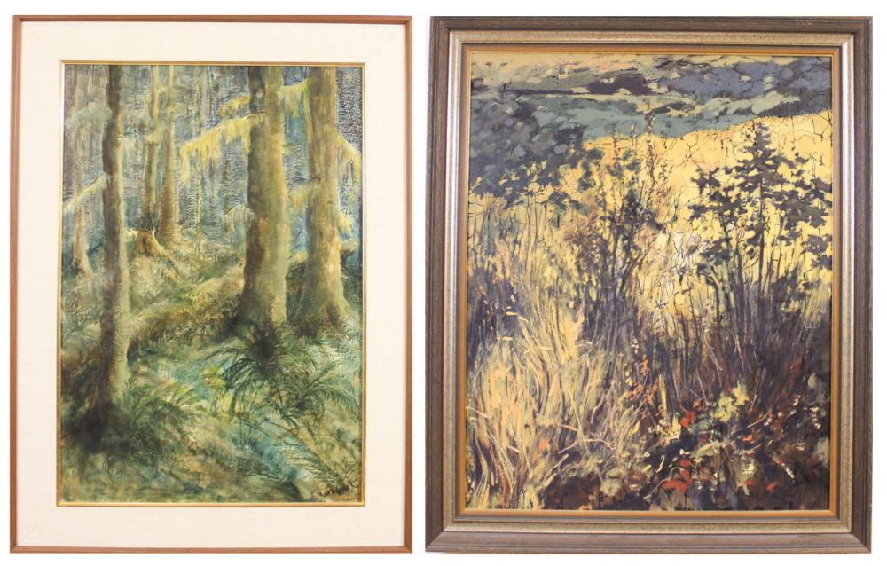 TWO OREGON PAINTINGS: RUTH DENNIS GROVER