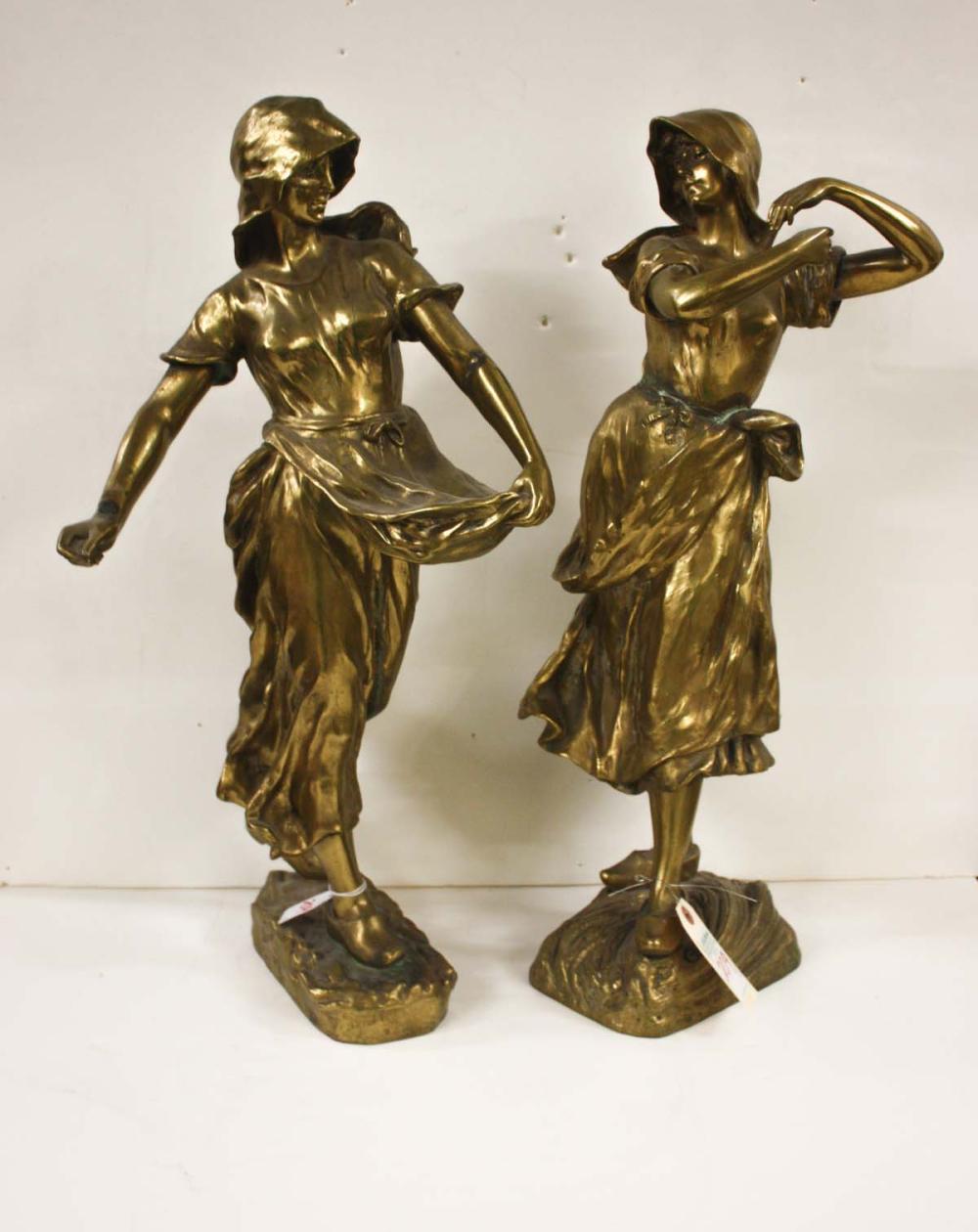 FOUR VICTORIAN CAST DORE BRONZE