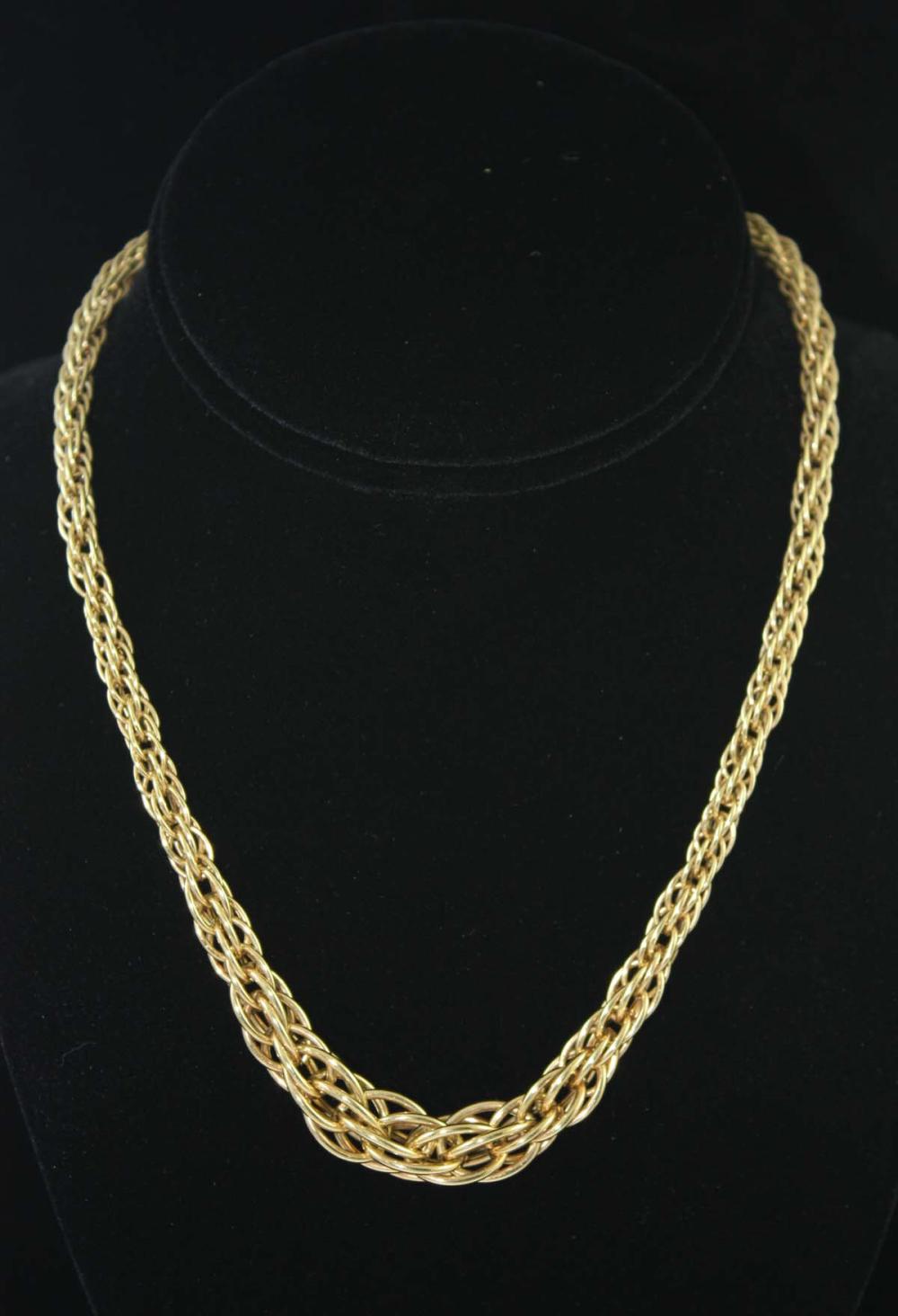 ITALIAN FOURTEEN KARAT GOLD ROPE 33e0c4