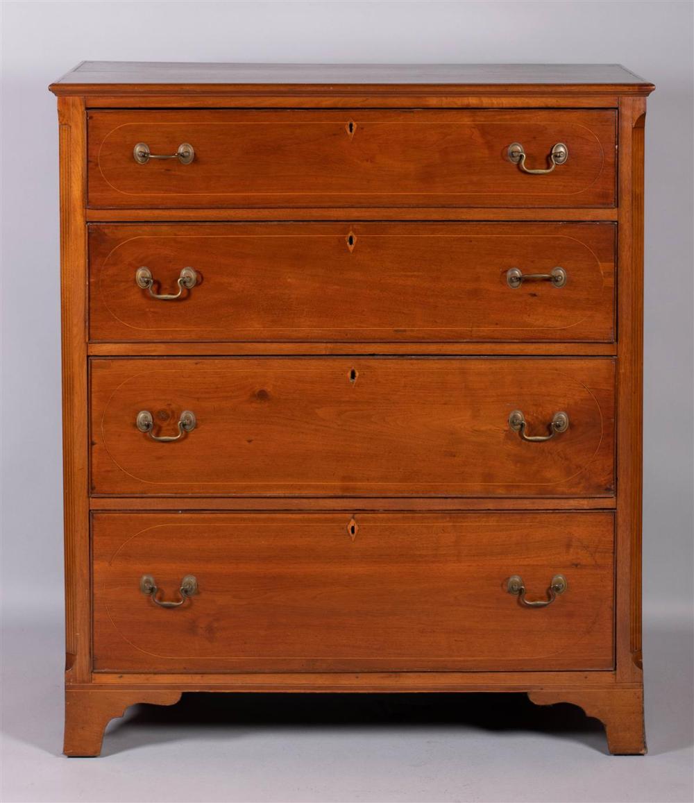 FEDERAL MAHOGANY INLAID CHEST OF 33ba32